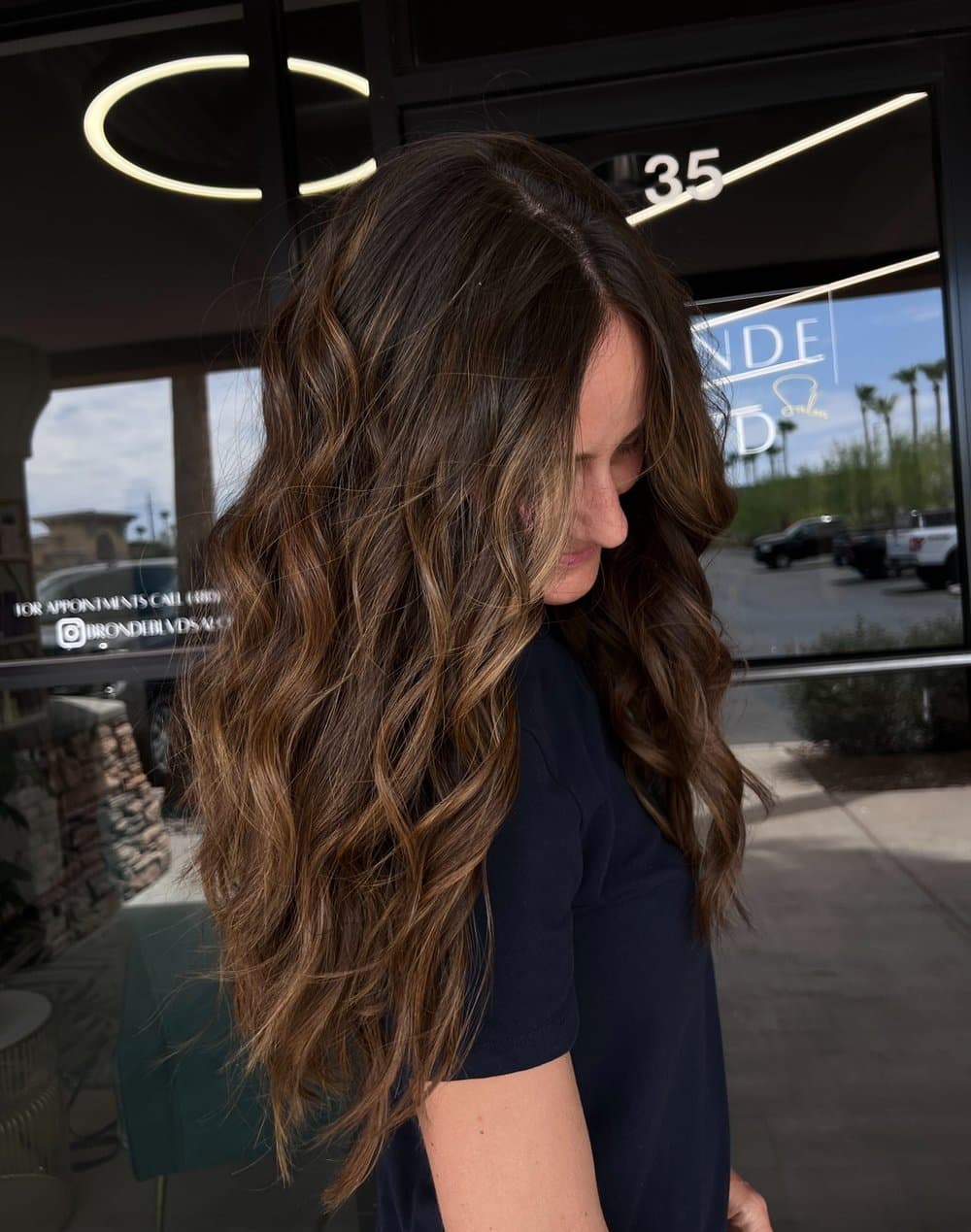 Balayage provided by Bronde Blvd Salon